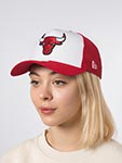 Бейсболка NEW ERA арт. 60348855 Chicago Bulls NBA (красный / белый)